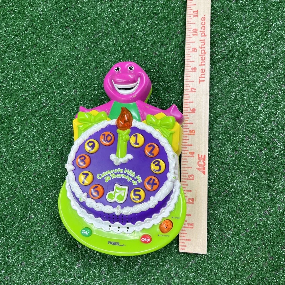 Celebrate‎ With Me Barney Birthday Cake Tiger Electronics Handheld Tested